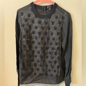 Coach New York Black Multi Fabric Tunic